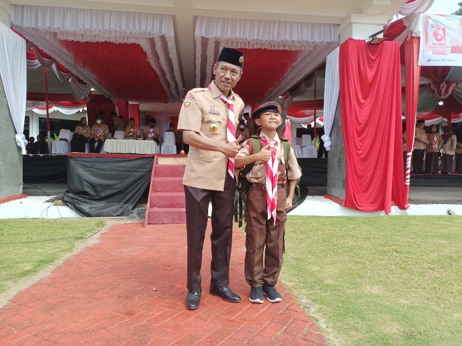 Jadi Komandan Upacara HUT Pramuka Ke-61, Putra Jurnalis di OKI Sedot Perhatian Jadi Komandan Upacara HUT Pramuka Ke-61, Putra Jurnalis di OKI Sedot Perhatian