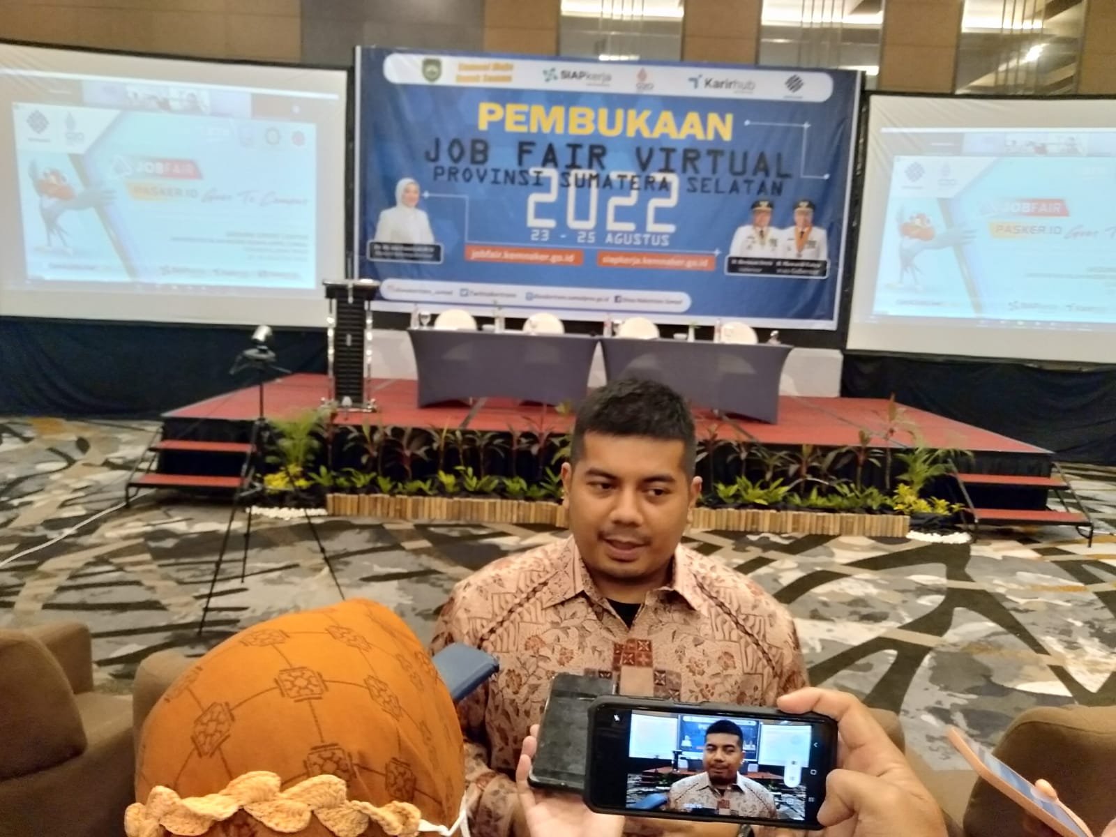 Pembukaan Job Fair Virtual Provinsi Sumatera Selatan Tahun 2022 Pembukaan Job Fair Virtual Provinsi Sumatera Selatan Tahun 2022