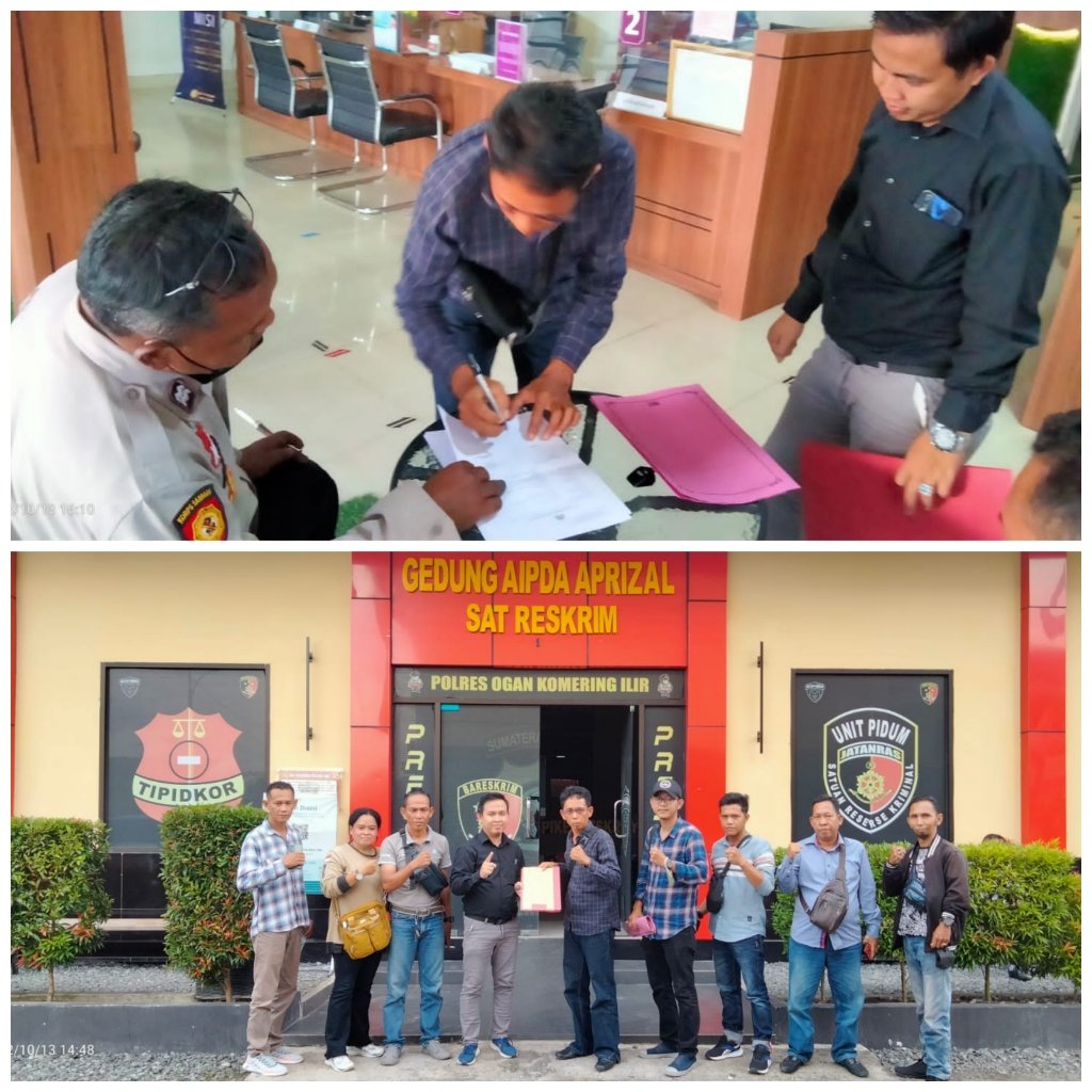 Dituduh di Suap, Puluhan Wartawan Laporkan Pemilik Akun Facebook “Mas Tris” Ke Polres OKI Dituduh di Suap, Puluhan Wartawan Laporkan Pemilik Akun Facebook “Mas Tris” Ke Polres OKI