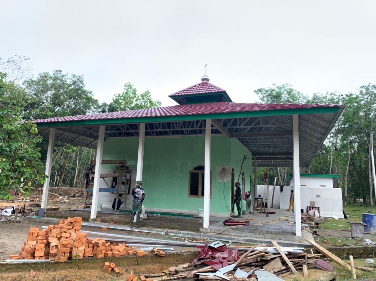 TMMD Akan Tuntaskan Pembangunan Masjid Baitul Mutaqin TMMD Akan Tuntaskan Pembangunan Masjid Baitul Mutaqin