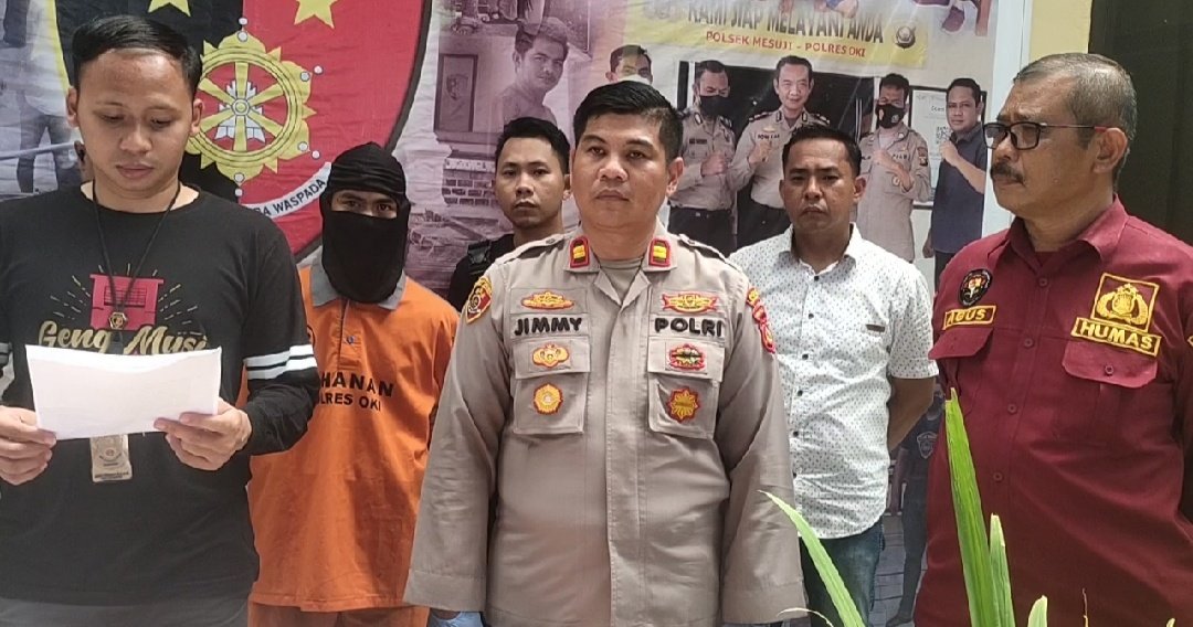 Polres OKI Ringkus Pemuda Pengangguran, Yang Tikam Eki Akibat Cemburu Polres OKI Ringkus Pemuda Pengangguran, Yang Tikam Eki Akibat Cemburu