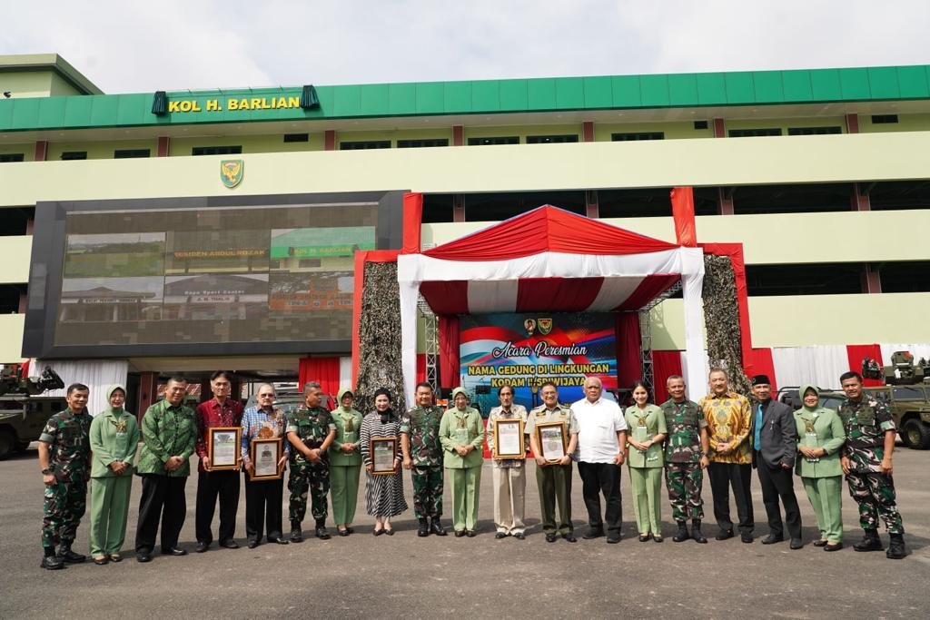 Kasad Resmikan Nama Gedung Di Lingkungan Kodam II/Sriwijaya