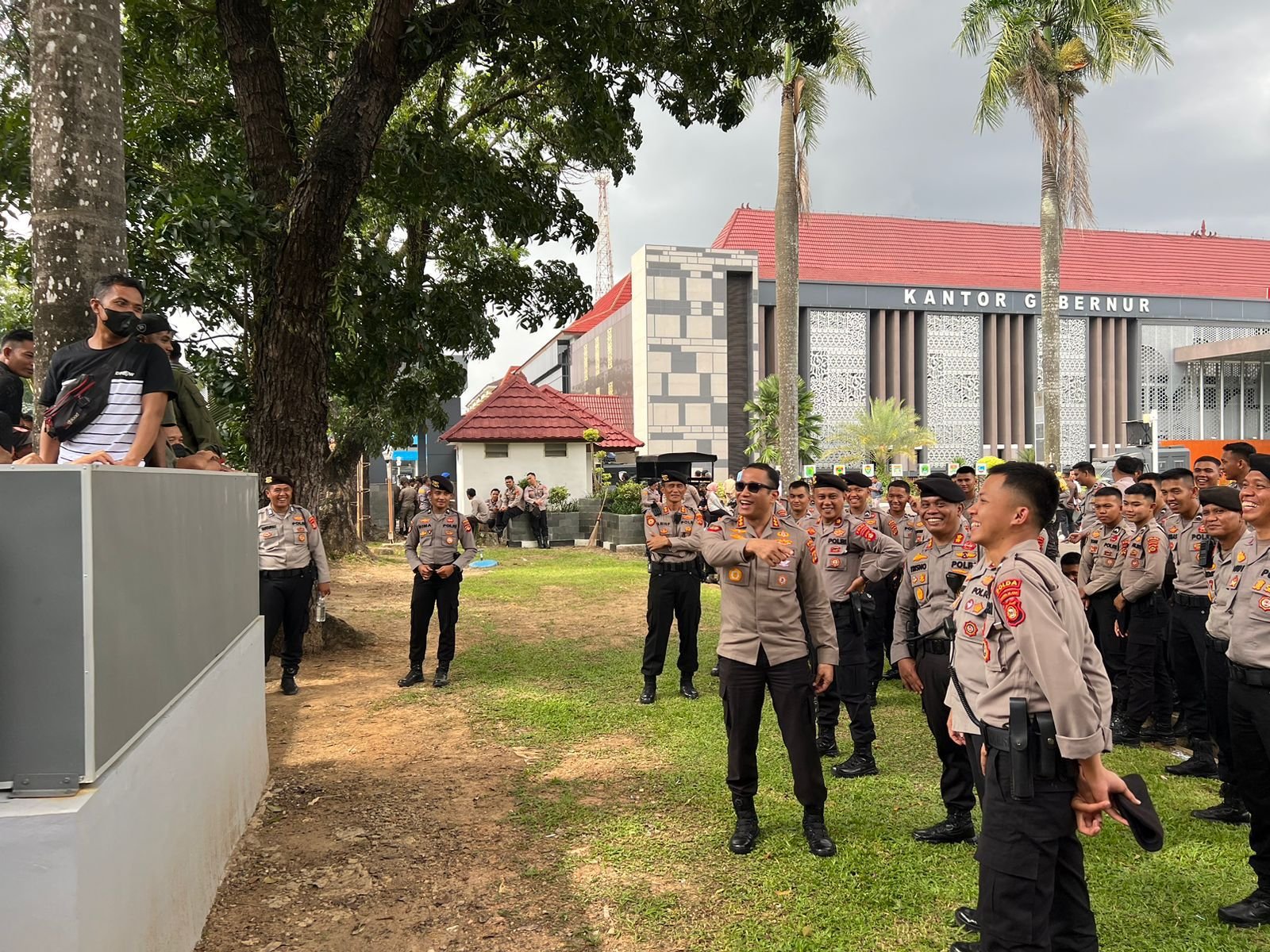 Gelar Kekuatan, Dit Samapta Polda Sumsel Kedepankan Dialogis Gelar Kekuatan, Dit Samapta Polda Sumsel Kedepankan Dialogis