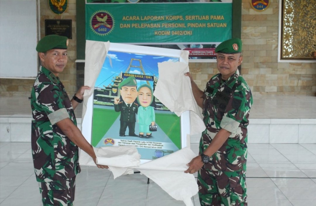 Kasdim 0402/ OKI Pimpin acara Sertijab PAMA Dan Pelepasan Personel Pindah Satuan Kasdim 0402/ OKI Pimpin acara Sertijab PAMA Dan Pelepasan Personel Pindah Satuan