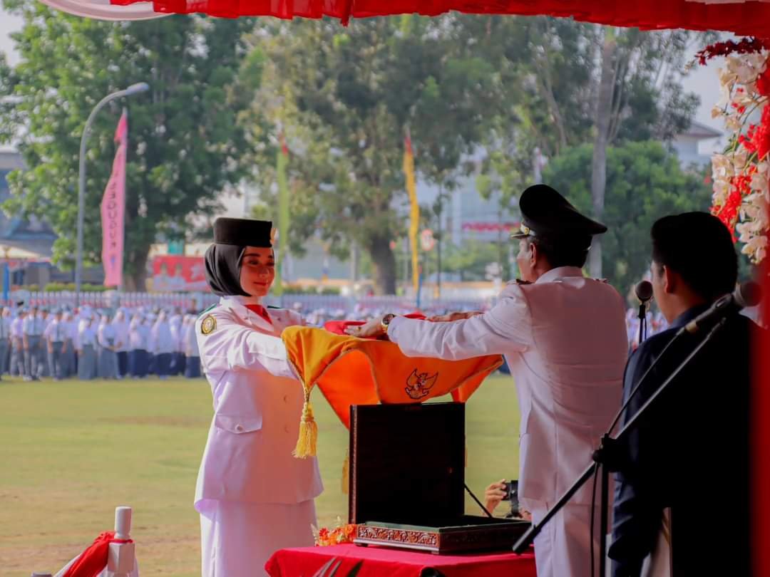 H. Djakfar Shodiq Wakil Bupati OKI Pimpin Upacara HUT RI Ke 78 H. Djakfar Shodiq Wakil Bupati OKI Pimpin Upacara HUT RI Ke 78