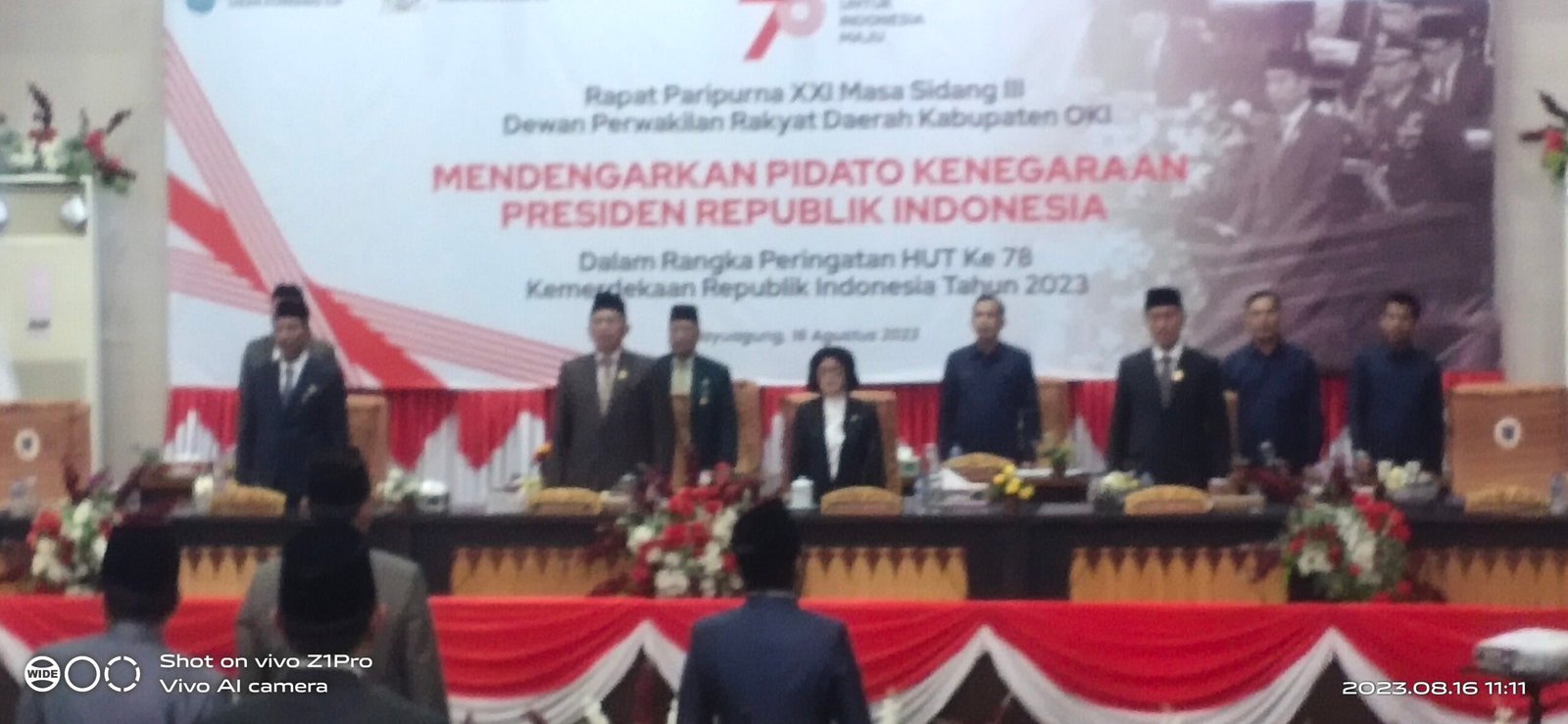 RAPAT PARIPURNA DPRD Kabupaten OKI: Pidato Kenegaraan HUT Kemerdekaan RI Ke-78 RAPAT PARIPURNA DPRD Kabupaten OKI: Pidato Kenegaraan HUT Kemerdekaan RI Ke-78