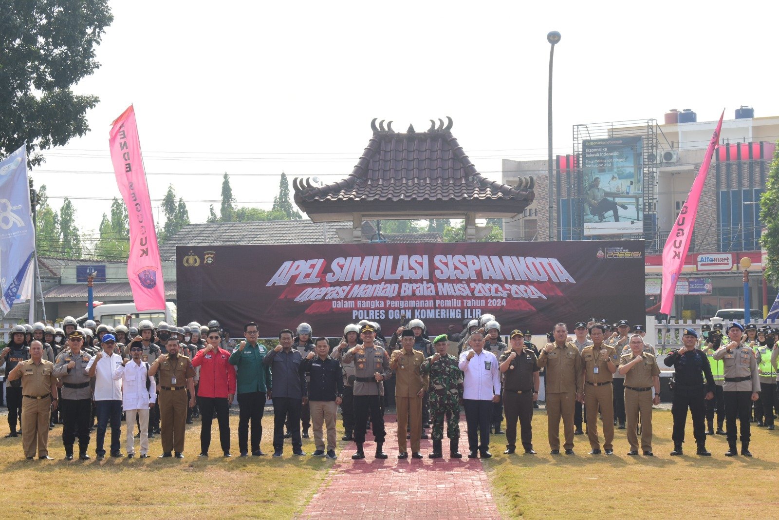 Bersiap Hadapi Pemilu, Polres OKI Gelar Simulasi Sispamkota Bersiap Hadapi Pemilu, Polres OKI Gelar Simulasi Sispamkota