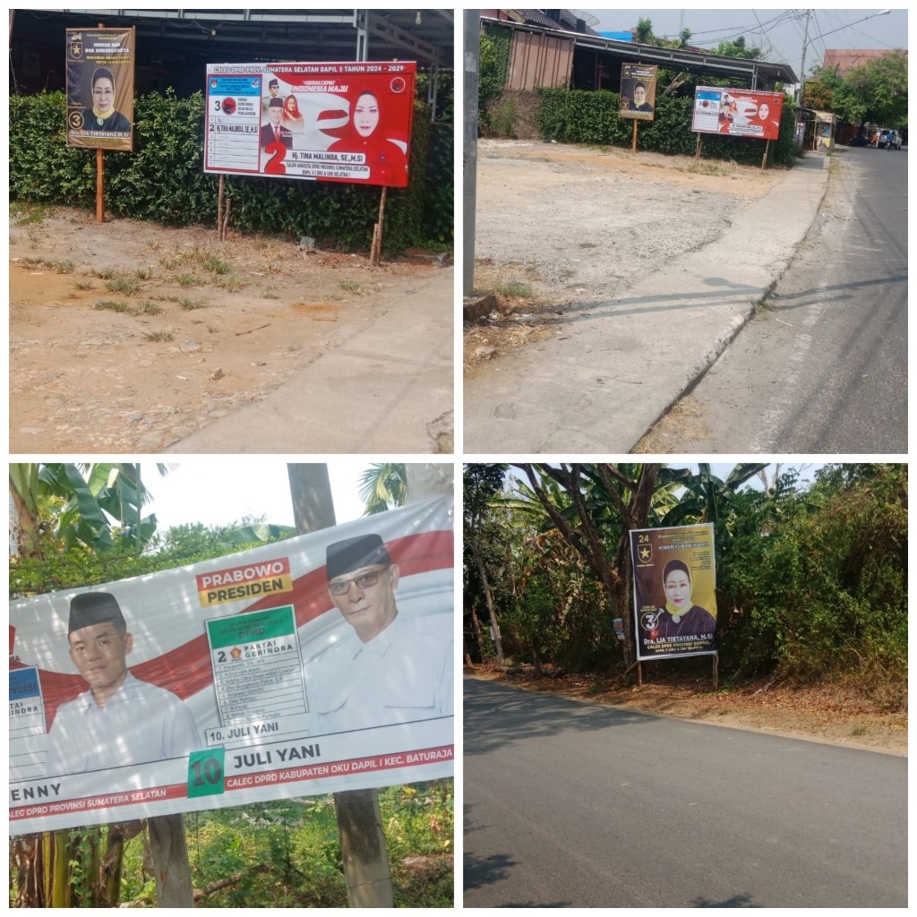 Bawaslu OKU Belum Tertipkan Alat Peraga Kampanye Bawaslu OKU Belum Tertipkan Alat Peraga Kampanye