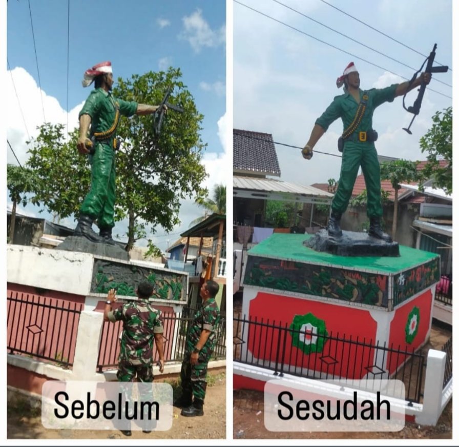 Karya Bakti TNI Wujud Nyata Pengabdian Kodim 0402/OKI Karya Bakti TNI Wujud Nyata Pengabdian Kodim 0402/OKI