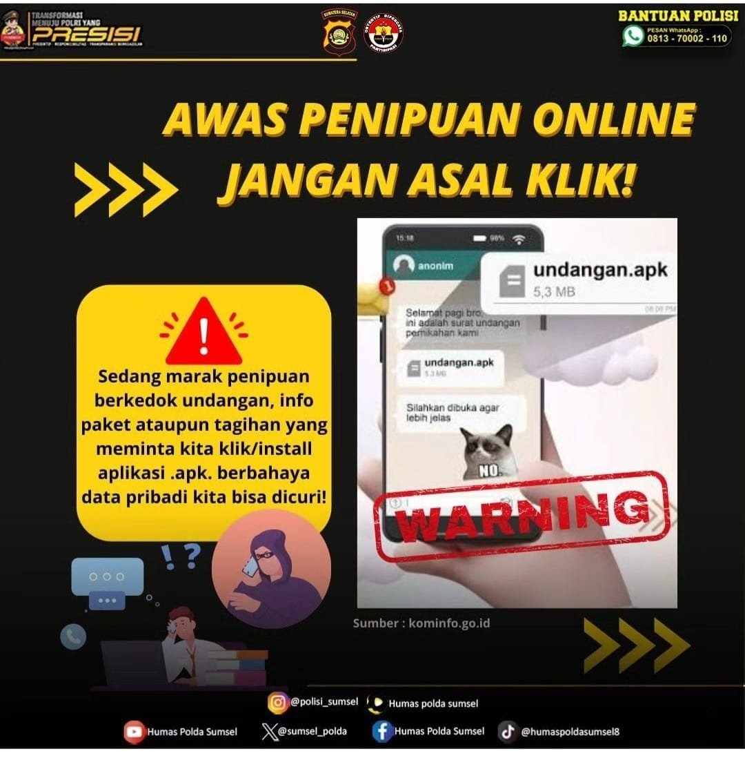 Apklasi Pengaduan Via Online,Awas Penipuan Online Berupa Undangan Aplikai, Jangan Asal Klik Apklasi Pengaduan Via Online,Awas Penipuan Online Berupa Undangan Aplikai, Jangan Asal Klik