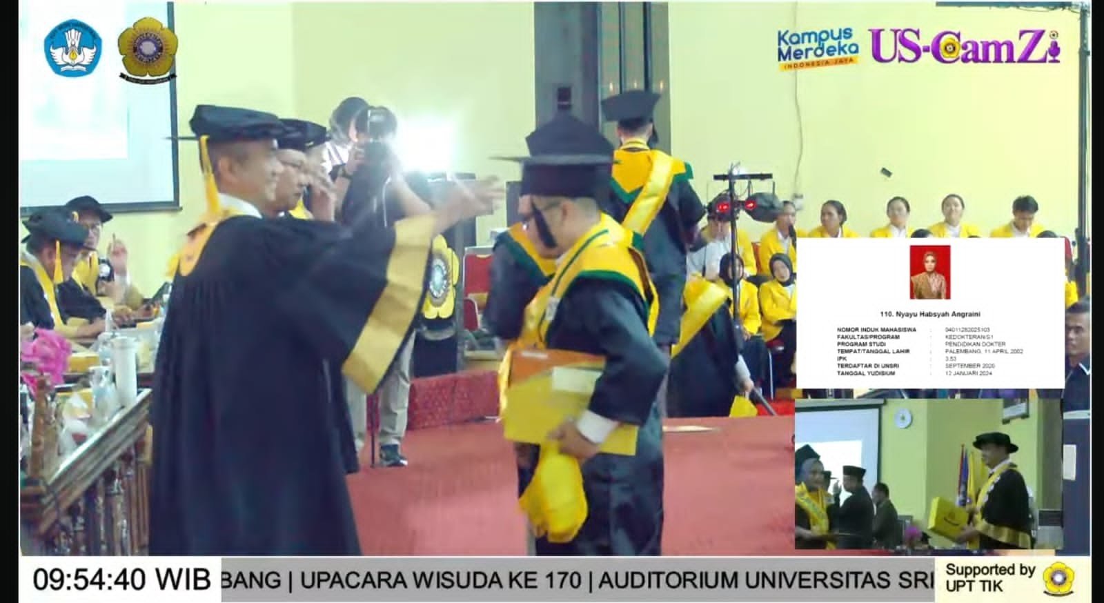 Wisuda Ke-170 Universitas Sriwijaya di Gelar 2 Hari Wisuda Ke-170 Universitas Sriwijaya di Gelar 2 Hari