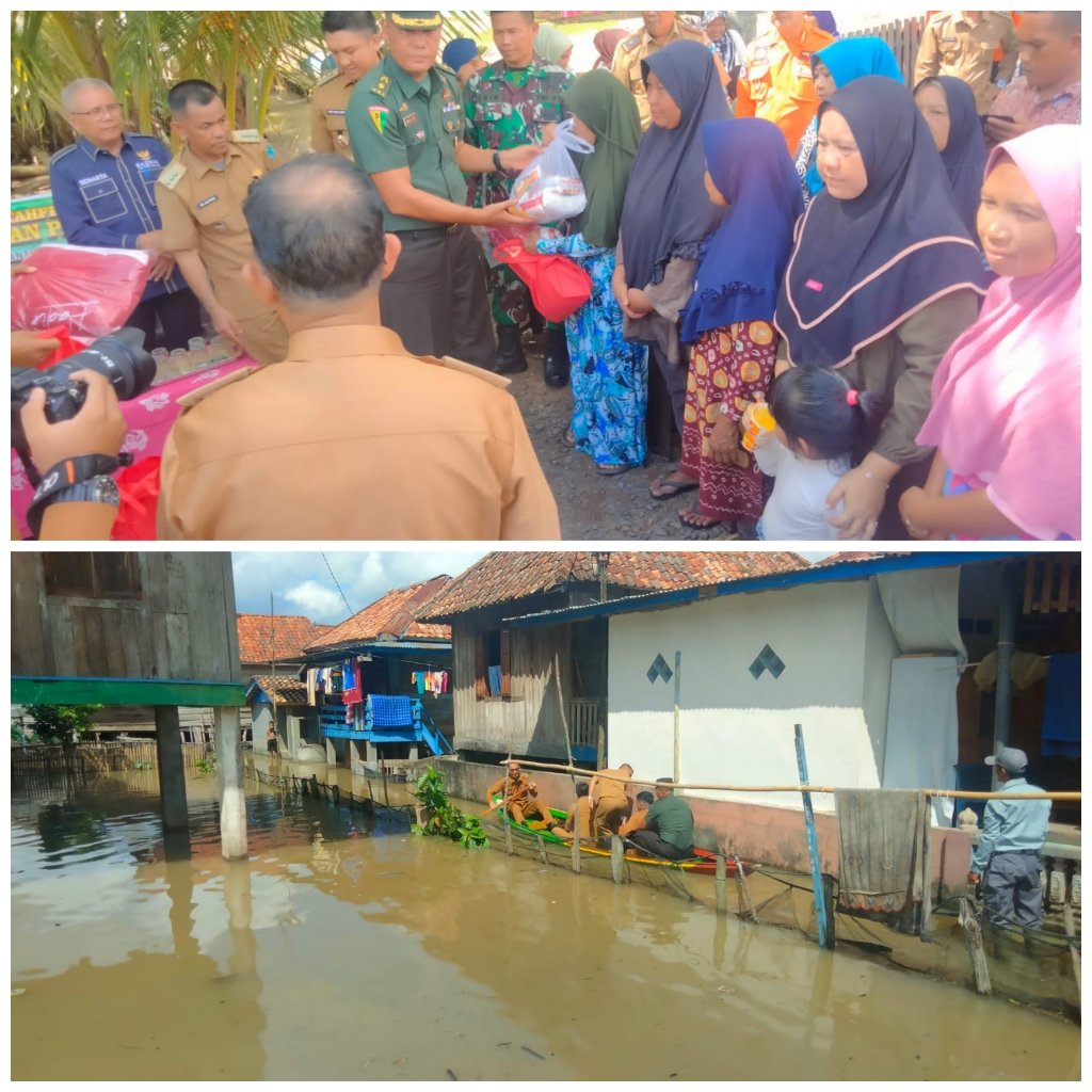 Bentuk Kepedulian, KODIM 0402/OKI-OI Terjun Langsung Kunjungi Lokasi Terdampak Banjir Bentuk Kepedulian, KODIM 0402/OKI-OI Terjun Langsung Kunjungi Lokasi Terdampak Banjir