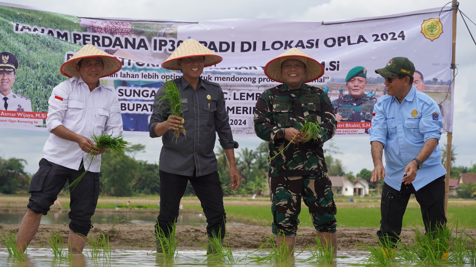 Kebut Optimasi Lahan, Petani OKI Tanam Padi IP 300 Kebut Optimasi Lahan, Petani OKI Tanam Padi IP 300