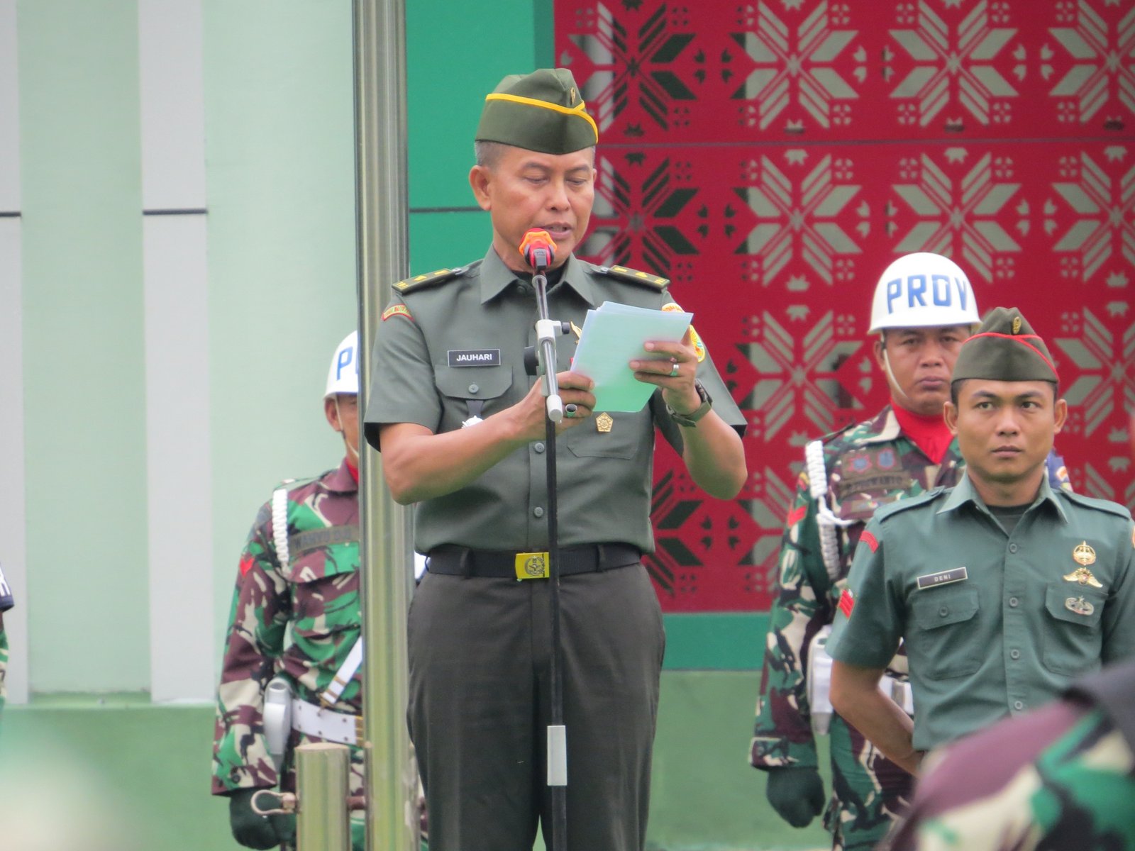 Kasdim 0402/OKI Bertindak Sebagai Irup Pada Upacara Bulanan Kasdim 0402/OKI Bertindak Sebagai Irup Pada Upacara Bulanan