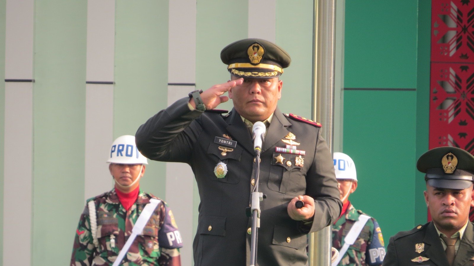 Dandim OKI Pimpin Upacara Hari Lahir Pancasila