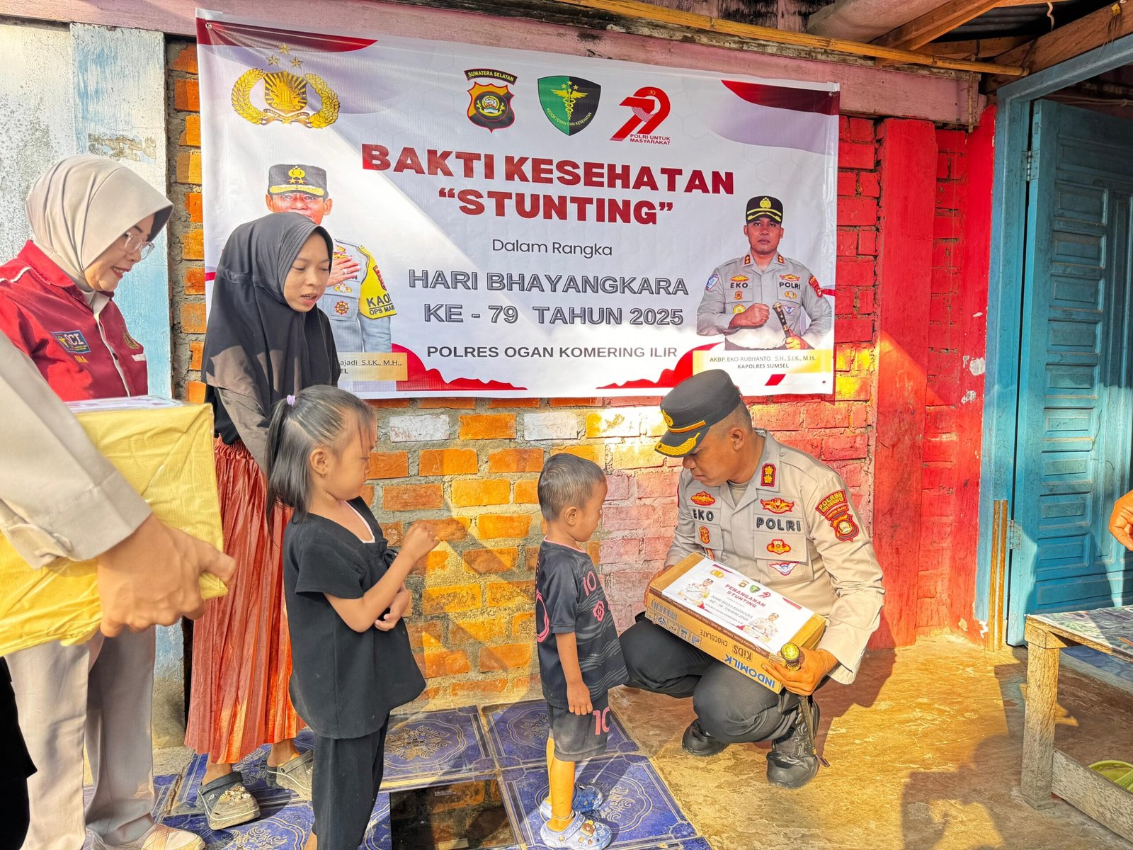 Dalam Rangka HUT Bhayangkara Ke 79 Polres OKI Gelar Kegiatan Penangan Stunting Dalam Rangka HUT Bhayangkara Ke 79 Polres OKI Gelar Kegiatan Penangan Stunting